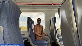 I felt so daring, travelling naked on a train in public!