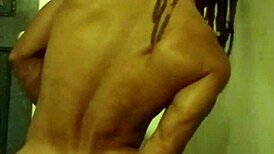 Ivory white engages in random apartment public masturbation with his big ass