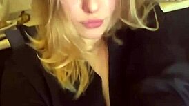 Young bbw girl sits on face, masturbates pussy on webcam