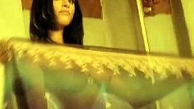 Indian Brunette Teases With Nude Dancing And Striptease, Ripping Clothes For Pleasure