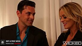 Stormy Daniels Stars in Busty Blonde Babe Fucking and Pussy Eating