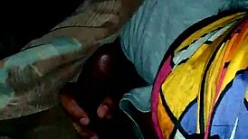 my black teen girl gives me an amazing blowjob in the bedroom