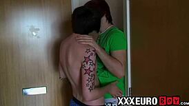 hung twinks breed bareback in bathroom