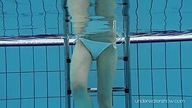 Roxalana's Tight Pussy Swims In The Pool