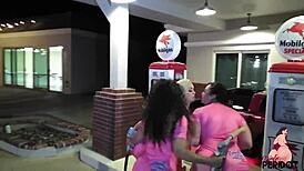 Pawg Virgo Peridot and her big booty friends getting wild at the gas station