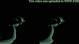 VReal 18K Blue-Haired Evelyn Parker and Redhead Leliana in Hot Lesbian 69