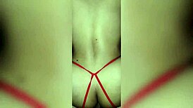 Christmas eve with latina prostitute in lingerie