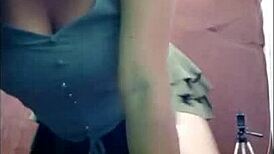 Milf Shows Big Natural Tits While Masturbating With Intense Arousal