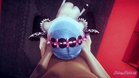 Ever seen Rem's uncensored POV blowjob in anime style?