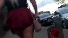 Chubby woman feels pleasure in anal fucking