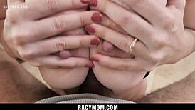 Hot Stepmom Feels So Willing To Slobber On Step Son's Hard Cock.