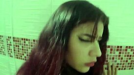 Passionate Deepthroat with Skinny Latina Stepsister Mafer