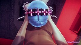 Ever seen Rem's uncensored POV blowjob in anime style?