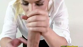 hot blonde milf stepmom blaten lee gives a pov blowjob