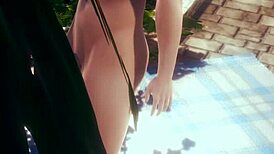 Ever tried a wild threesome with two hentai girls outdoors?