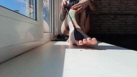 Dominatrix Nika's sweet feet for lovers