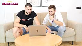 Watching Porn With Gay Friend Magic Javi And Ruben Martinez