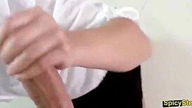 hot blonde milf stepmom blaten lee gives a pov blowjob