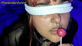 alison gonzalez guesses the flavor, sucking lollipop or cock, pov homemade