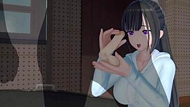 why does this 3d hentai indian babe with big boobs ride so wild?