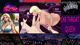 car throat deepthroat sucking blonde hentai anime
