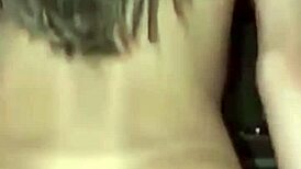 Big ass BBW deepthroats and gets anal handjob