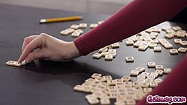 Violet Starr guides Freya Parker into steamy lesbian play