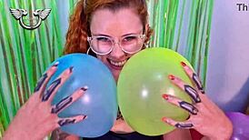 Playing with balloons among friends brings joy and laughter.