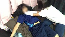 i got jerked with her old socks and cummed inside her pussy