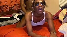 Santa Claus Delivers Deepthroat and Cum to Skinny Nympho