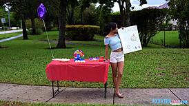 Cupcakes for teen alicia reign drilled hard by tattooed guy