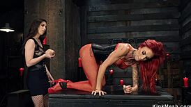 Young Lesbian Toys Busty Milf Anal