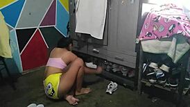 Teasing My Maid's Massive Curves.