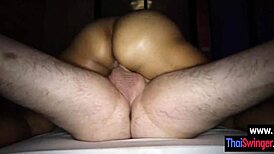 big tits asian teen natty rides client cock after massage