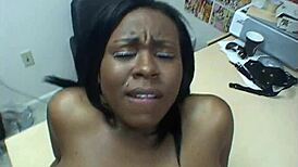 Ebony Amateurs Volume 7 Scene 2 Ride Hard in Office Group Action. Licking and Cumshots Explode!