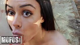 Martina Smeraldi Rides Robin Reid's Big Cock in Public for a Wild Rescue - Mofos