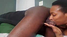 Southern babe licks ass and deepthroats cock!