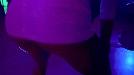 Skinny teen bangs at the gloryhole, cuckolding her old husband in the group! 😈