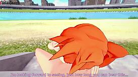 Itsuka Kendo Performs Blowjob On Big Tits In Boku No Hero.