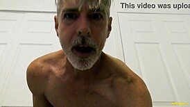 Gay dilf richard lennox shows big cock in pantyhose