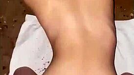 amateur blonde babe intriguingly bent over for doggystyle