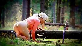 Shemale Samurai In Outdoor Transsexual Action