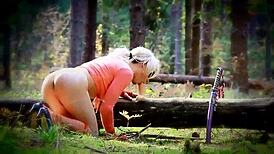 Shemale Samurai In Outdoor Transsexual Action