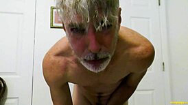 Gay dilf richard lennox shows big cock in pantyhose