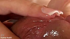 Very hot secretary provides handjob service