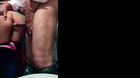 they fuck a beautiful petite indian girl hard in the bathroom, anal creampie and cumshot.