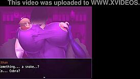 mistress's lactating boobs sucked in hentai game