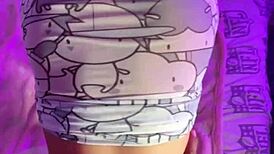 Shy latina schoolgirl with big ass in doggystyle costume