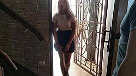 Left Alone with Neighbor, We Play and She Squirts Hard