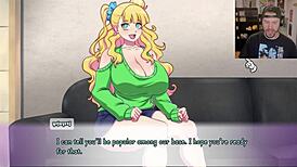What is galko-chan doing in the casting couch waifu hub